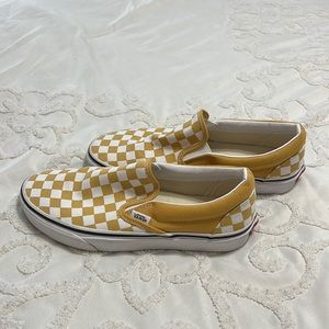 Yellow Checkered Vans